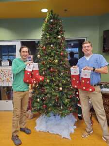 Kids Teeth doctors with Windwood Farms Home for Boys stockings